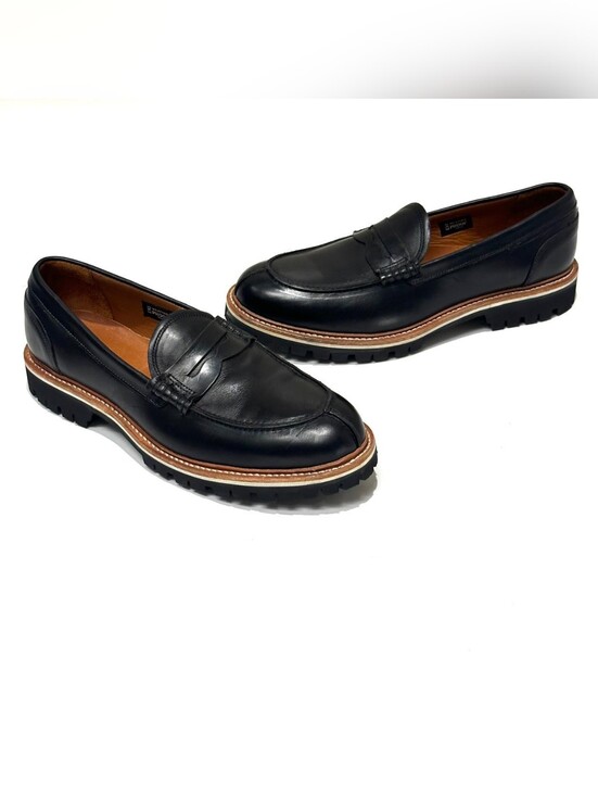 Allen Edmonds Freeport Weatherproof Lug Penny Loafer Black 10 D Storm Welt USA main image 9